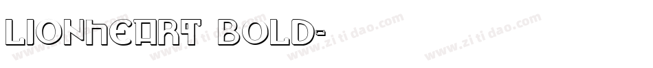 Lionheart Bold字体转换